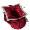 Wedding Clutch Beaded Flower Kiss Lock Purse Ruched Bridal Evening Bags - Image 6