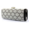 Wedding Clutch Pearl Rhinestone Kiss Lock Evening Handbags