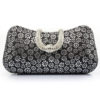 Wedding Clutch Rhinestones Floral Print Bridal Evening Bags - Image 2