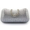 Wedding Clutch Rhinestones Floral Print Bridal Evening Bags - Image 3