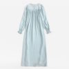 Women Appliques Front Ruffle Trim Nightgown - Image 2