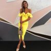 Women Bandage Vestidos Verano Sexy Off Shoulder Club Dress - Image 2