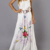 Women Bohemian Floral Sleeveless Swing Hem A Line Long Maxi Dress - Image 4