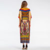 Women Bohemian Print V-Neck beach dress Holiday casual maxi dress - Image 6