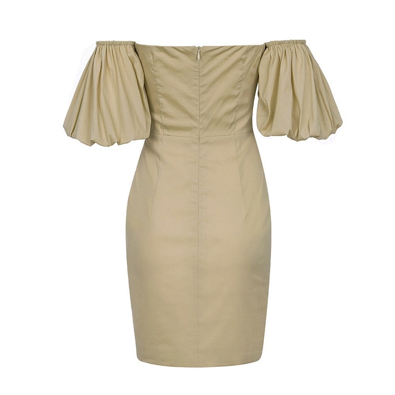 Women Elegant Lace Up Off Shoulder Vestidos Verano Club Dress - Image 3