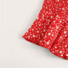 Women Frilled Trim Bow Knot Dot Bandeau Crop Top And Skirt - Image 5