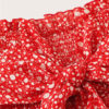 Women Frilled Trim Bow Knot Dot Bandeau Crop Top And Skirt - Image 4