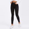 Women Jeans Mid Waist Zipper Fly Long Denim Casual Pants - Image 3