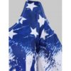 Women Plus Size American Flag Cold Shoulder T-shirt - Image 15