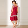 Women Scoop Neck Floral Lace Insert Knot Sexy Nightwear - Image 2