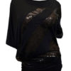 Women Sequin Top Three Quarter Sleeve T Shirt