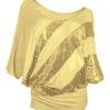 Women Sequin Top Three Quarter Sleeve T Shirt - Image 2