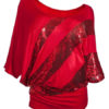 Women Sequin Top Three Quarter Sleeve T Shirt - Image 3