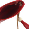 Women Shoulder Bag Faux Leather Single Strap Horizontal Fashion Bag With Fringe Zipper - Image 5