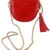 Women Shoulder Bag Faux Leather Single Strap Horizontal Fashion Bag With Fringe Zipper - Image 3