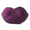 Women Silk Evening Bag with Lip Pattern - Image 2