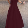 Women Sleeveless O-neck Loose Swing Maxi Casual Dress - Image 8