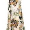 Women Straps Backless Cropped Floral Print Cotton Maxi Dress - Image 4