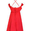 Women Straps Ruffles Lace Up Backless Sexy Mini Dress - Image 3