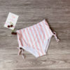 Women Striped Bikini Push Up Knot Padded Bra High Waist Summer Swimming Suit - Image 14
