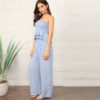 Women Tassel Hem Smocked Tube Top And Palazzo Pants - Image 4