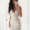 Women V Neck Backless Bodycon Dresses - Image 2