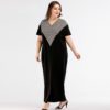 Women Vestidos Floor-Length Casual Cotton Plus Size Maxi Dress