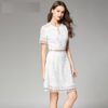 Women lace dress Elegant vestidos party short dress