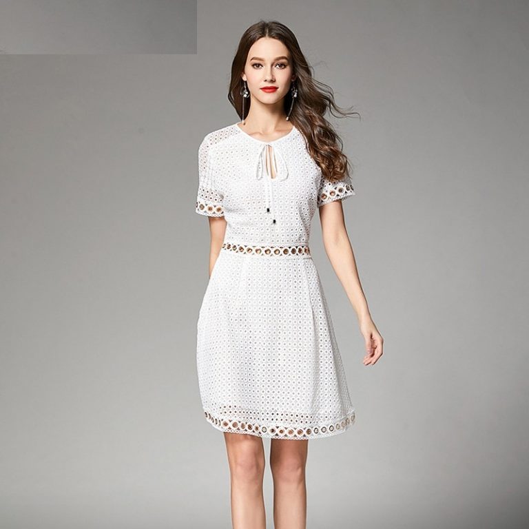 Women lace dress Elegant vestidos party short dress - Image 2