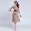 Women lace slim Mermaid female Sweet Trumpet casual Knee-Length dress - Image 4