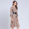Women lace slim Mermaid female Sweet Trumpet casual Knee-Length dress - Image 5