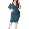 Women plus size vestidos bodycon Sexy midi dress party dress - Image 4
