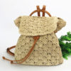 Women's Beach Backpack Crochet Drawstring Bags