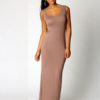 Women's Jewel Neck Sleeveless Long Dress - Image 3