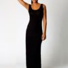 Women's Jewel Neck Sleeveless Long Dress - Image 4