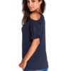 Women's Open Shoulder Short Sleeve U-neck Chic Top - Image 3