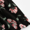 Womens Shorts Multicolor Elastic Mid Waist Lace Up Floral Loose Shorts - Image 7