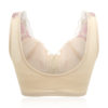 Front Zipper Wireless Lace Jacquard Bra - Image 6