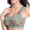 Comfy Floral Printing Lace-trim Wireless Wrapped Chest Vest Bando Bra - Image 2