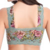 Comfy Floral Printing Lace-trim Wireless Wrapped Chest Vest Bando Bra - Image 3