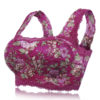 Comfy Floral Printing Lace-trim Wireless Wrapped Chest Vest Bando Bra - Image 7