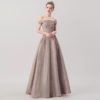 Elegant Strapless Long Off the Shoulder Dress Prom Party Ball Gowns
