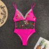 Floral Embroidered Lace Beachwear Bathing Swimsuit - Image 6