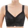 Full Coverage Floral Lace Wireless Breathable Thin Bra - Image 6