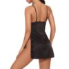Girl Lingerie Satin Sleepwear Lace Chemise Night Gown - Image 8