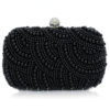 Pearls Clutch Evening Purse Bridal Beaded Great Gatsby Handbags - Image 5