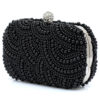 Pearls Clutch Evening Purse Bridal Beaded Great Gatsby Handbags - Image 4
