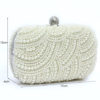 Pearls Clutch Evening Purse Bridal Beaded Great Gatsby Handbags - Image 7