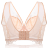 Plus Size Deep Plunge Full Cup Coverage Thin Lace Minimizer Bra - Image 9