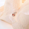 Plus Size Lace Embroidery Removable Padded Memory Metal Wire Bra - Image 2
